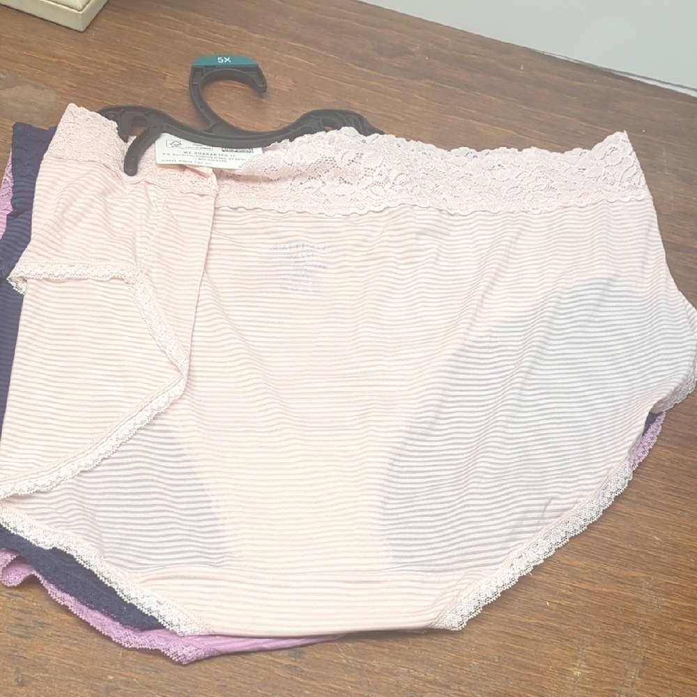 4X, 5X Vanity Fair Soft Stretch Hi Cut Plus Underwear 3 Colors, 3 Pk Undies New - Picture 5 of 10